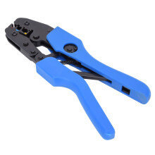 Racsnis mechanizmusú krimpelőfogó, állítható krimpelési tartomány ergonomikus kialakítással és könnyű felépítéssel, edzett acél