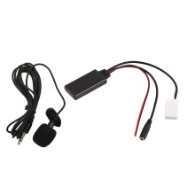 Lisäkaapeli Bluetooth 5.0 -toiminnolla saumattomaan musiikin suoratoistoon autossa, vakaa tiedonsiirto, taaksepäin yhteensopiva Bluetoothin kanssa,
