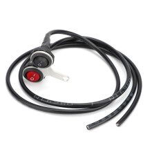 Interruptor de alavanca para guidão de motocicleta, à prova d'água, liga/desliga, 12V DC, compatível com farol de neblina, proteção contra