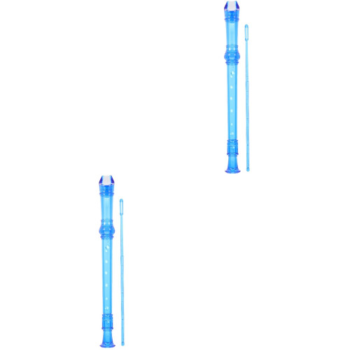 2Sets Blaue Anfänger Klarinette Kinder 8- PVC Musikinstrument 1