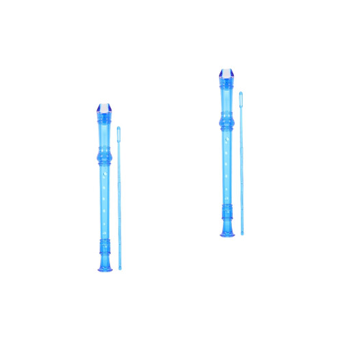 2Sets Blaue Anfänger Klarinette Kinder 8- PVC Musikinstrument 2