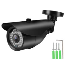 720p analog HD bulletkamera med 3,6 mm linse, AHD CCTV-kamera med vandalsikker monteringsbrakett og IR-kuttet infrarød, kablet sikkerhet for