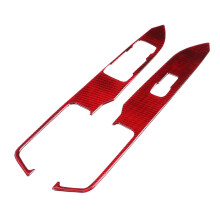 Interior Accessories Carbon Fiber Door Window Switch Cover Trim For Ford Mustang2015-2019Additional Function Scratch Resistance Colorfast