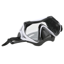 Youth Swim Goggles with Soft Nose Cover, Food Grade Silicone Frame and Wide Vision Anti-Shattered Lens, Panoramic Three-Lens Configuration with