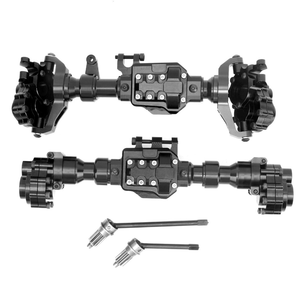 Cnc Machined Front And Rear Axle Housing, Aluminum Alloy Portal Axle Set With Anodized Finish, Compatible With Traxxas Trx4crawler, Integrated 9083649471098