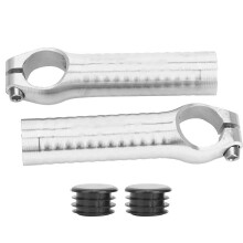 Bicycle Handlebar End, Ergonomic Shape MTB Bicycle Bar Extender with Anti-Slip Surface, Strong and Durable Aluminium Alloy Construction for22.2mm