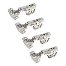 Concealed Cabinet Door Hinges, 3D Adjustable Soft Close Cabinet Hinges with Hydraulic Spring Medium Bend Design Rust and Corrosion Resistant,