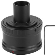 T2Mount microscoopadapterverlengbuis voor Nikon F-vatting spiegelreflexcamera's met M42-interface. Eenvoudige bediening en installatie.