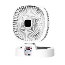 Wiederaufladbarer Ventilator mit 5 Geschwindigkeitsstufen, faltbarer Tischventilator mit Fernbedienung, leiser, per USB aufladbarer persönlicher