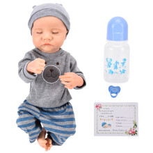 Emotional Value, Soft Skin18Inch Realistic Newborn Baby Dolls with Full Vinyl Soft Body and Fully Poseable Structure, Flexible Limbs Reborn Doll
