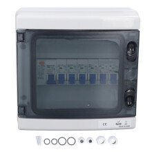 Electrical Distribution Enclosure with Transparent Cover, Moisture Proof Anti-Corrosion Circuit Breaker Box for Indoor Outdoor Installation, Easy