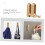 2pcs Heavy Duty Removable Wall Hooks Gold Color Foldable Rotatable Easy Install Space Saving Decorative Hooks for Bath Kitchen 3