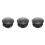 3Pcs Practical Black Metal Motorcycle Tank Cap with O-Ring Seal 4