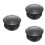 3Pcs Practical Black Metal Motorcycle Tank Cap with O-Ring Seal 6