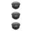 3Pcs Practical Black Metal Motorcycle Tank Cap with O-Ring Seal 8