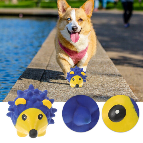 Dog Molar Toy Blue Latex Ball 1 Pack 2