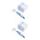 2Pcs Environmentally Friendly Double Sided Denture Brush with Storage 2