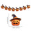 Conjunto de bandeirolas de Halloween com 8 peças + corda. 4