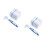 2Pcs Environmentally Friendly Double Sided Denture Brush with Storage 6
