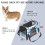 Ρετρό μπλε τσάντα μεταφοράς σκύλου με λιβελούλα και άνετη θήκη μεταφοράς γάτας 2