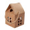 Geschenkbox aus Kraftpapier in Hausform mit Griffen 2
