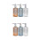 6Pièces Flacons En Verre Pour Shampooing 6