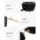 Γυαλιά ηλίου Retro Polarized Square για γυναίκες και άνδρες, μεγάλα μεταλλικά γυαλιά ηλίου 4