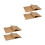 200Pcs Non-Stick Parchment Paper Sheets Light Brown Kitchen Baking 4