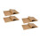 200Pcs Non-Stick Parchment Paper Sheets Light Brown Kitchen Baking 5