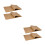 200Pcs Non-Stick Parchment Paper Sheets Light Brown Kitchen Baking 9