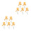 40Pièces Décorations Ballon Cake Topper Pour 4