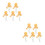 40Pièces Décorations Ballon Cake Topper Pour 5