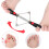 Hallux valgus-korrigerer elastisk nylonstålseparator for store hammertær 6