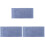 3Pièces Serviettes De Bain Coton Absorbantes Bleu Usage Familial 2