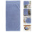 3Pièces Serviettes De Bain Coton Absorbantes Bleu Usage Familial 10