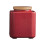 2Pcs Red Ceramic Tea Storage Container with Seal Lid for Loose Tea 2