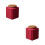 2Pcs Red Ceramic Tea Storage Container with Seal Lid for Loose Tea 6