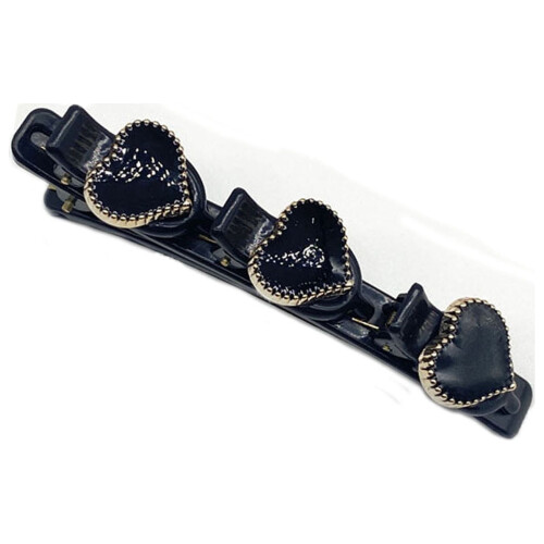 Fermagli per capelli a doppio strato con strass e 3 piccole clip 1