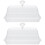 2Pcs Clear Butter Crisper Storage Container with Lid for Tableware Use 5
