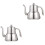 2Pcs Heat-Resistant Silver Strainer Kettle with Filter for Tea Brewing 3
