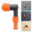 4Pcs Plastic Spark Plug Caps for Atv Off-Road Orange Lighted Resistor 7