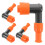 4Pcs Plastic Spark Plug Caps for Atv Off-Road Orange Lighted Resistor 8
