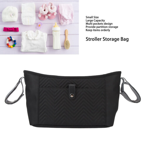 Stroller Bag 33x12x19.5cm Black Large Capacity 2