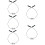 5Pcs Glasses Strap Retainer Assorted Color Eyeglass Holder Around Neck 10