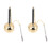 2Pièces Instrument Yin Qing Brass Pour Bouddhiste Durable 1