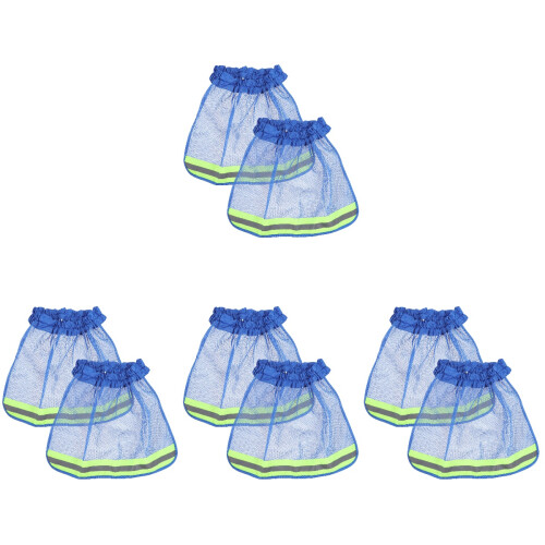8Pièces Protection Casque Casquette Rayons Uv Fluorescente
