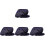 4Pièces Toques Chef Coton Noir Confortables Pour Cuisine Service 1