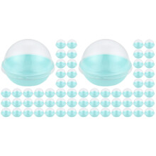 200Pcs Sky-Blue Mini Dessert Containers Plastic Boxes for Cupcakes