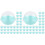200Pcs Sky-Blue Mini Dessert Containers Plastic Boxes for Cupcakes 1