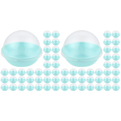 200Pcs Sky-Blue Mini Dessert Containers Plastic Boxes for Cupcakes